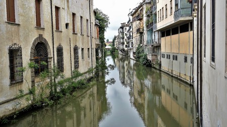 Canale Piovego, Padova, Italy. Photos filmed on 19.05.2016 year.の写真素材