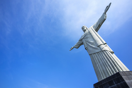 Christ the Redeemer statue in Rio de Janeiro, Brazilのeditorial素材