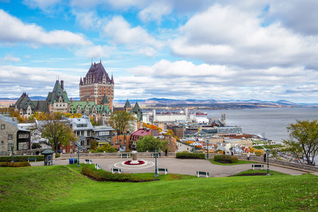 Frontenac Castle in Old Quebec City During Daytime, Quebec, Canada