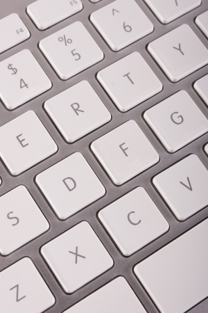 Silver Computer Keyboardの写真素材