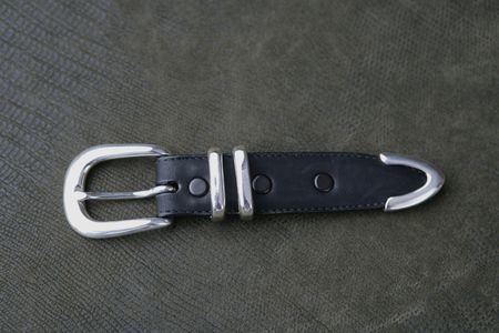 Black Belt  Buckleの写真素材
