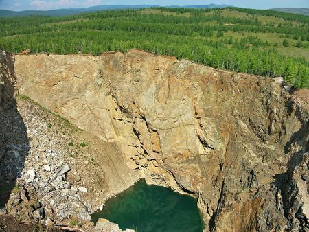 Abandoned mines near Thuim Town In Khakasia, Russia
