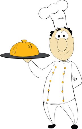 Fun cartoon chef  のイラスト素材