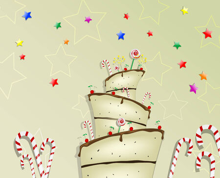 Cake background  Vectorのイラスト素材