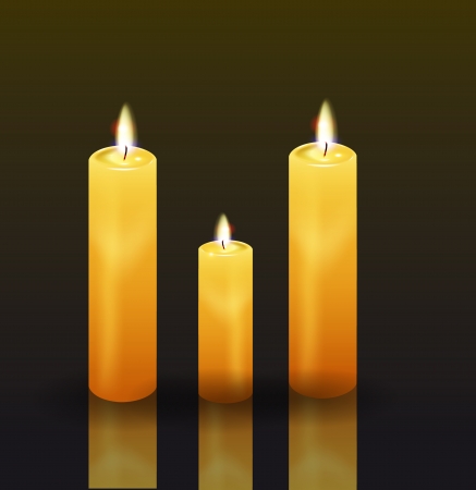Candles. Vector eps 10のイラスト素材