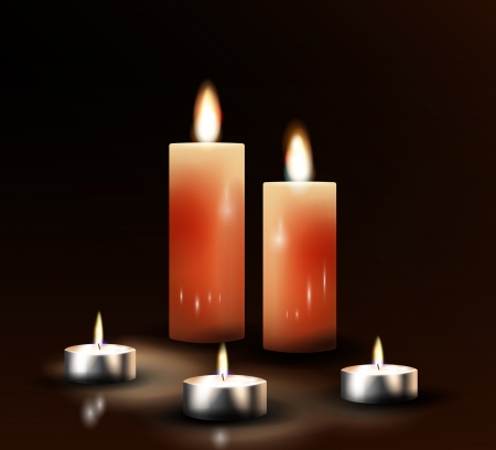 Candles. Vector eps 10のイラスト素材