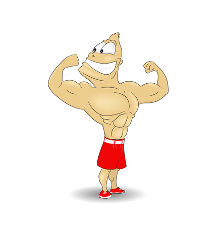 Athlet cartoon. Vector eps 10のイラスト素材