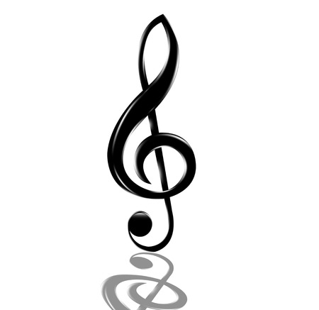 Treble clef. Vector eps 10のイラスト素材