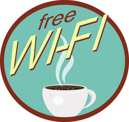 Retro wi-fi icon.のイラスト素材