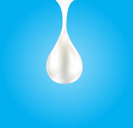 Milk drop. Vector eps 10のイラスト素材