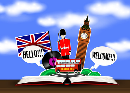 Open bookのイラスト素材