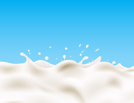 Tasty milk design elementのイラスト素材