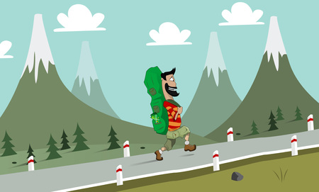 The Hikerのイラスト素材