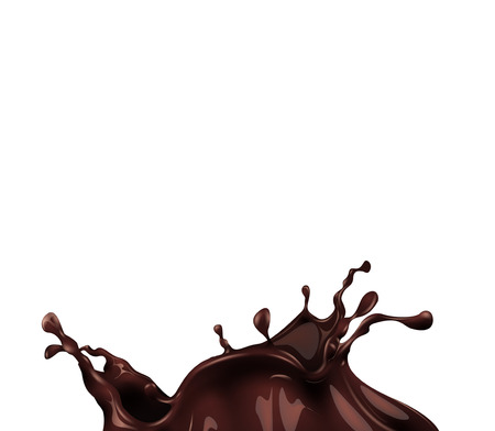 Hot chocolate splashのイラスト素材