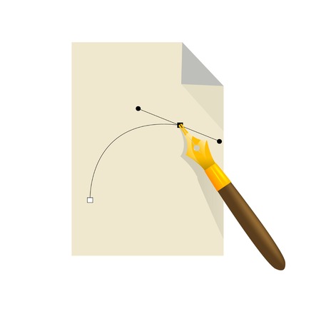 Vector pen tool iconのイラスト素材