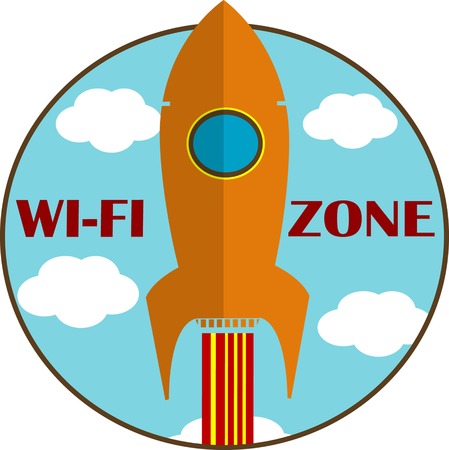 Wireless and wifi iconのイラスト素材