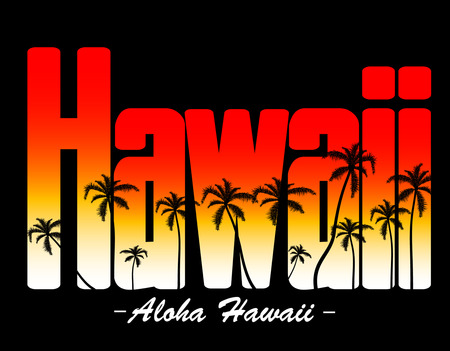 Aloha Hawaiiのイラスト素材