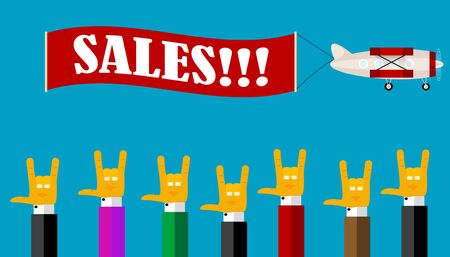 Retro sale\'s banner. Vector  のイラスト素材
