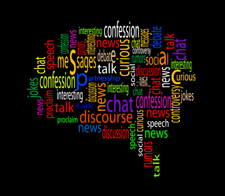 Original speech bubble. Vector のイラスト素材