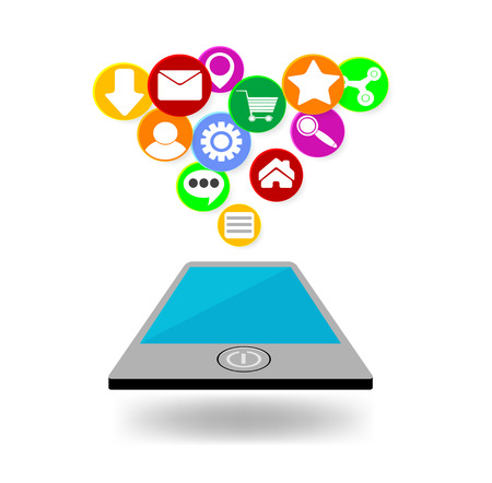 Mobile apps design. Vector のイラスト素材