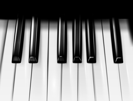 The piano background. Vector 