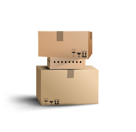 The boxes. Vector のイラスト素材