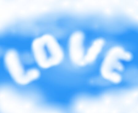 Romantic clouds. Vector のイラスト素材