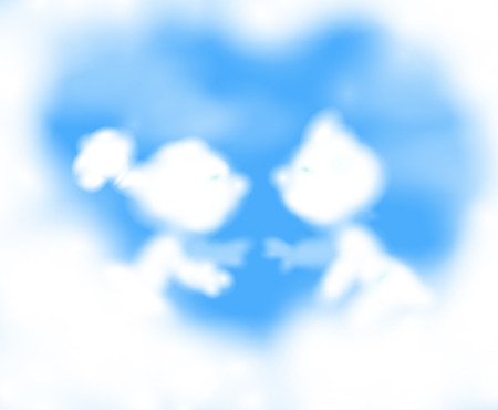 Romantic sky background. Vector のイラスト素材