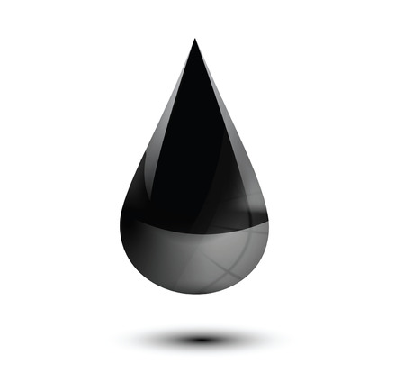 oil droplet isolated on white. のイラスト素材