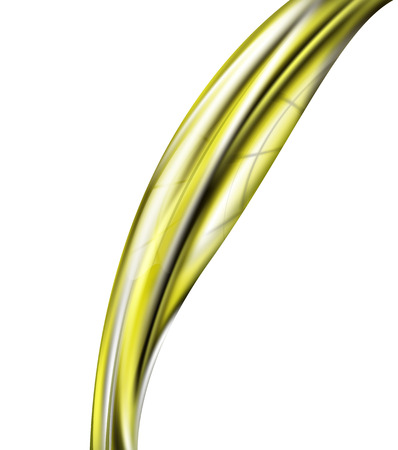 Olive oil falling in white background.のイラスト素材