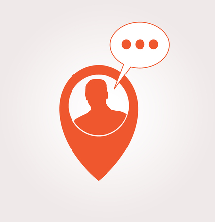 Customer support service flat iconのイラスト素材