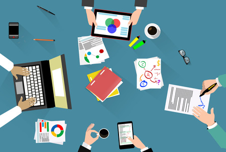 Business concept of planning, consulting, creativity. Vectorのイラスト素材