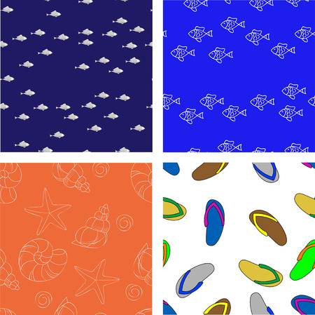 seamless pattern hand drawnのイラスト素材