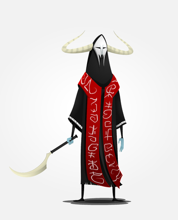 The concept of the Angel of death.のイラスト素材