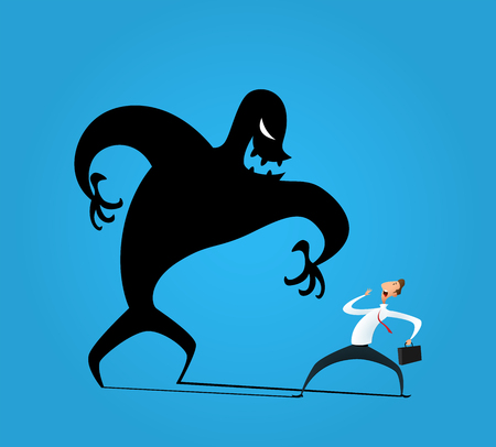 Business concept illustration of a businessmanのイラスト素材