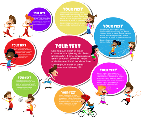 Colorful design for advertising brochureのイラスト素材