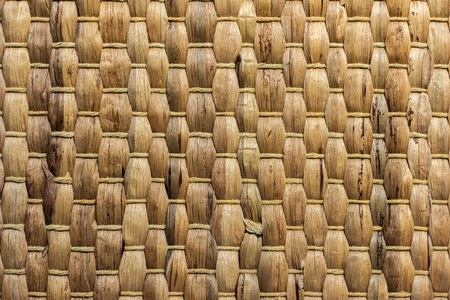 Wicker rattan texture macro photo