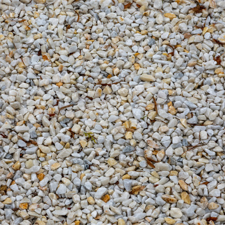 Seamless texture of white pebbles