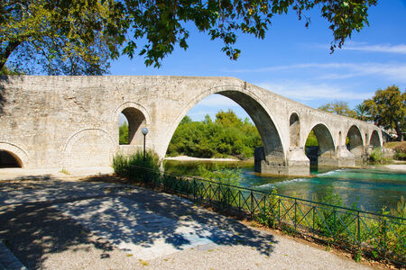 Arta bridge, Epirus, Greeceの写真素材