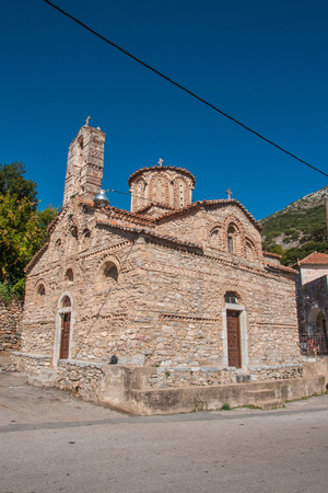 A church in Mani Peninsula, Peloponnese, Greeceの写真素材