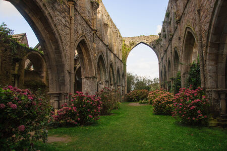 Abbaye de Beauport, Paimpol, Cotes-dの写真素材