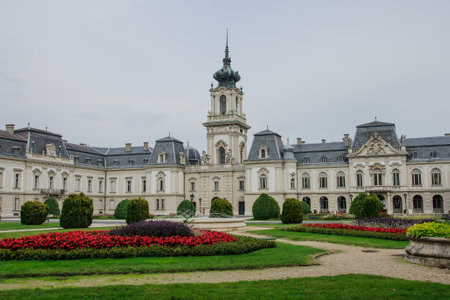 Festetics Palace, Keszthely, Hungaryのeditorial素材