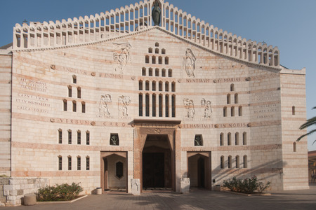 Basilica of the Annunciation, Nazareth, Israelの写真素材