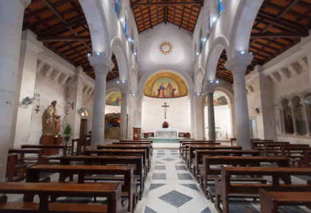 NAZARETH, ISRAEL - JAN 07, 2014  The Church of Saint Joseph, near the Church of the Annunciation, in Nazareth, Israelのeditorial素材