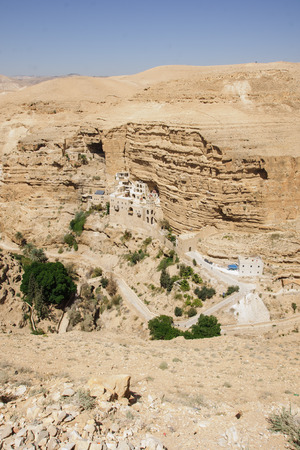 Saint George Monastery, Wadi Qelt, Judean Desert, Israel   West Bankの写真素材