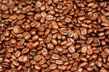 Coffee beans on sale in the marketの写真素材