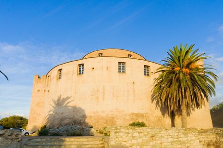 Saint-Florent Citadelle, in Saint-Florent, Corsica, Franceの写真素材