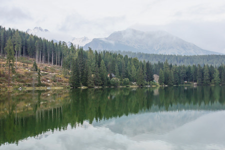 Strbske Pleso, High Tatras National Park, Slovakiaの写真素材