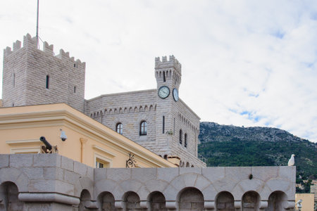 The Princes palace in Monaco-Ville, Monacoのeditorial素材