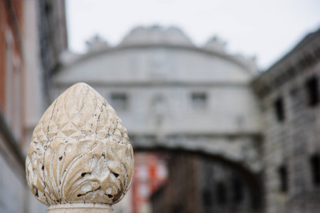 The Bridge of Sighs (Ponte dei Sospiri) in Venice, Veneto, Italyの写真素材